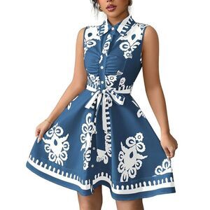 Kayla Paris Womens  Printed Mini Dress